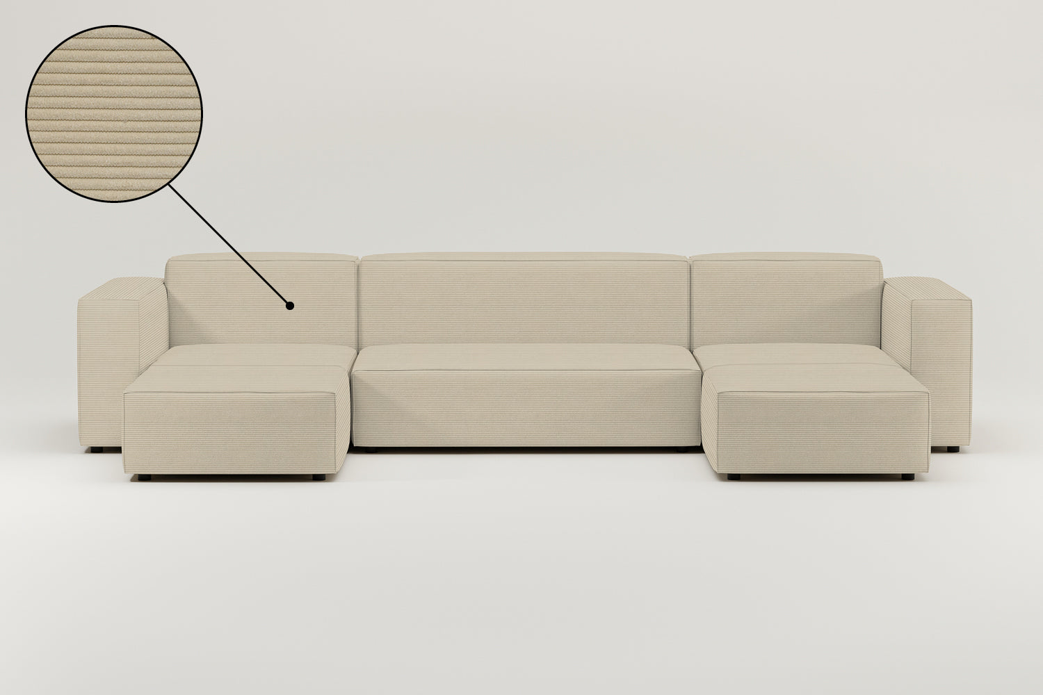 Funda de tela - Harvey U-Form sofá modular / sala de estar