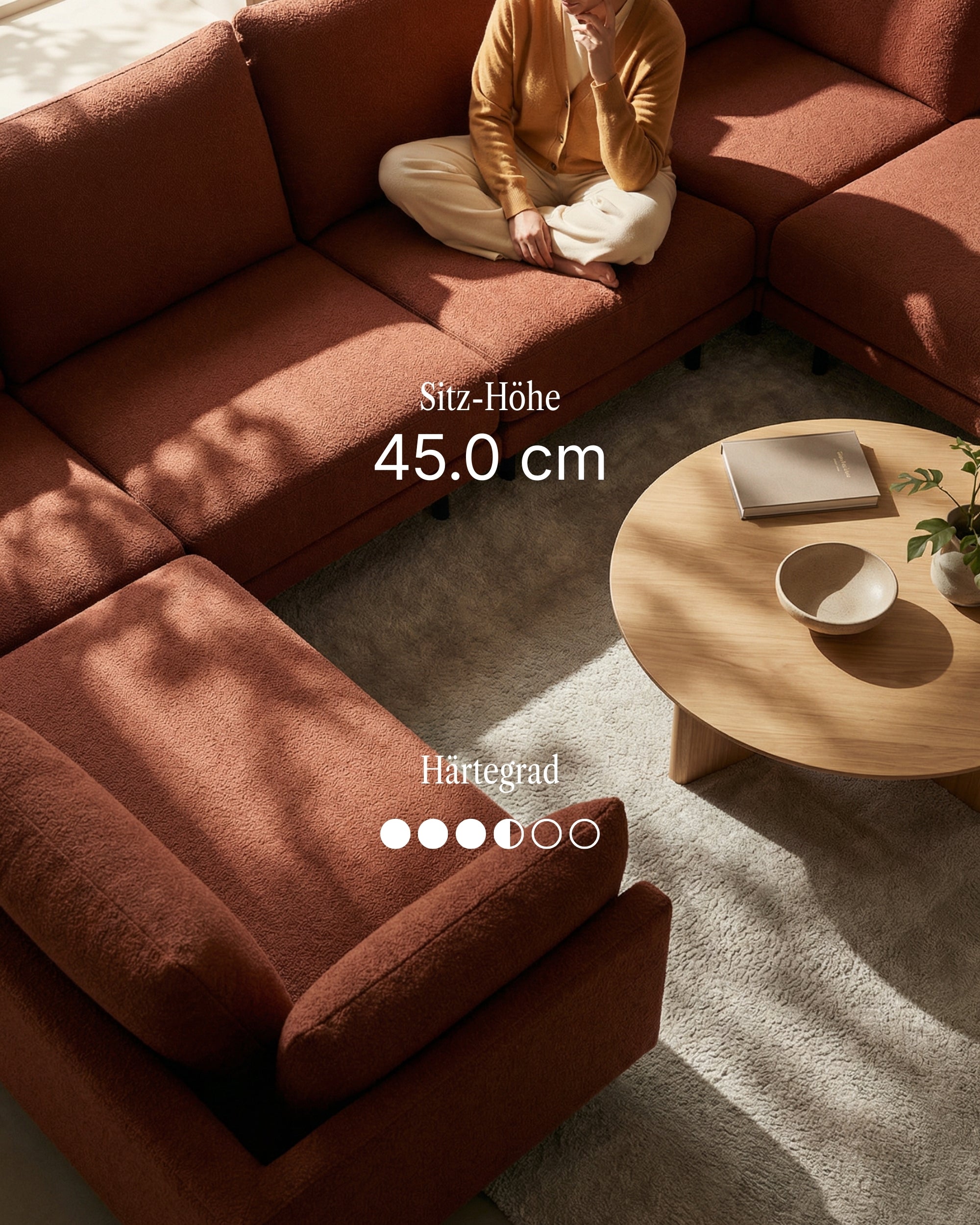 Stoffbezug - Modulares Sofa Donna U-Form