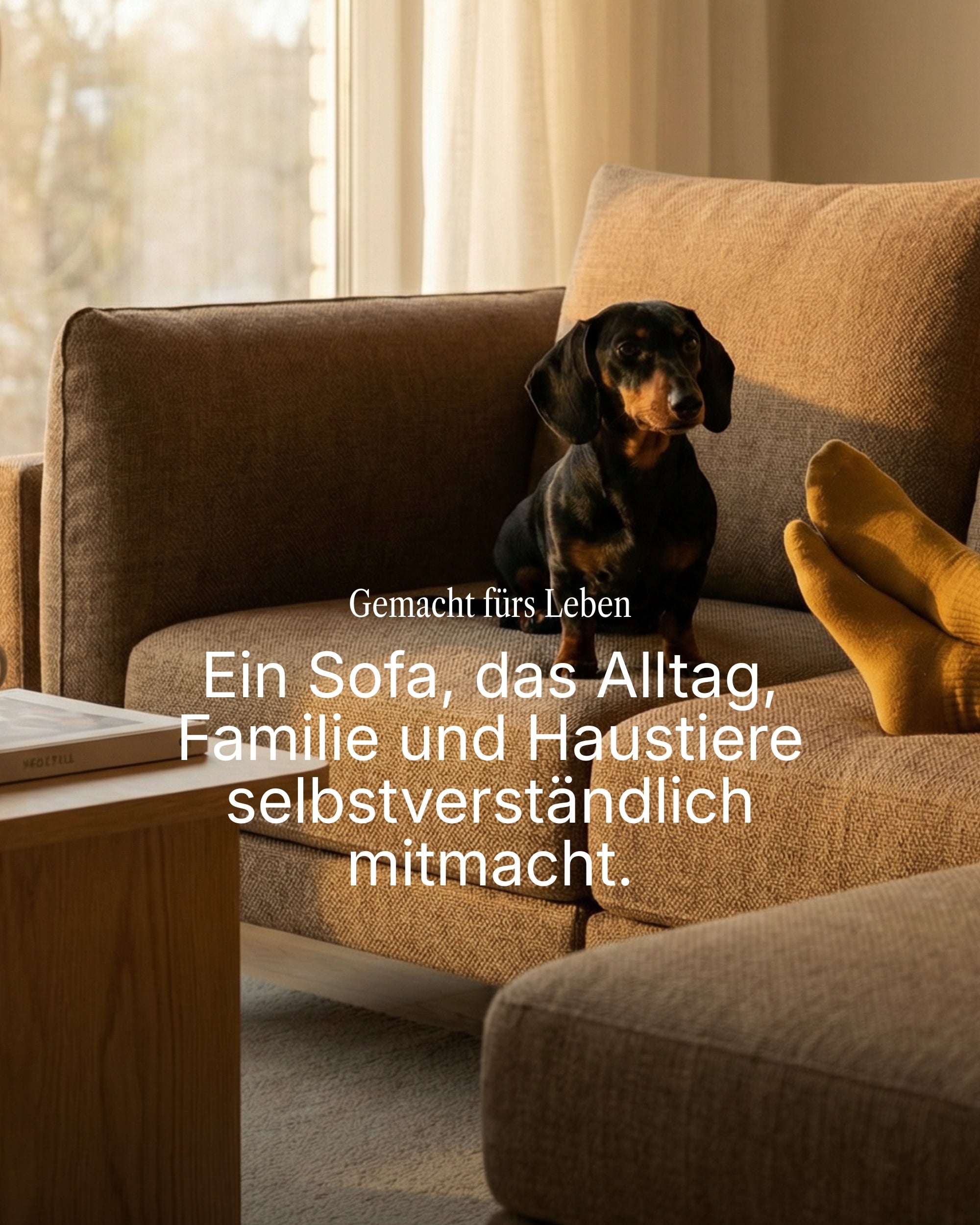 Modulares Sofa Donna 4-Sitzer mit Schlaffunktion