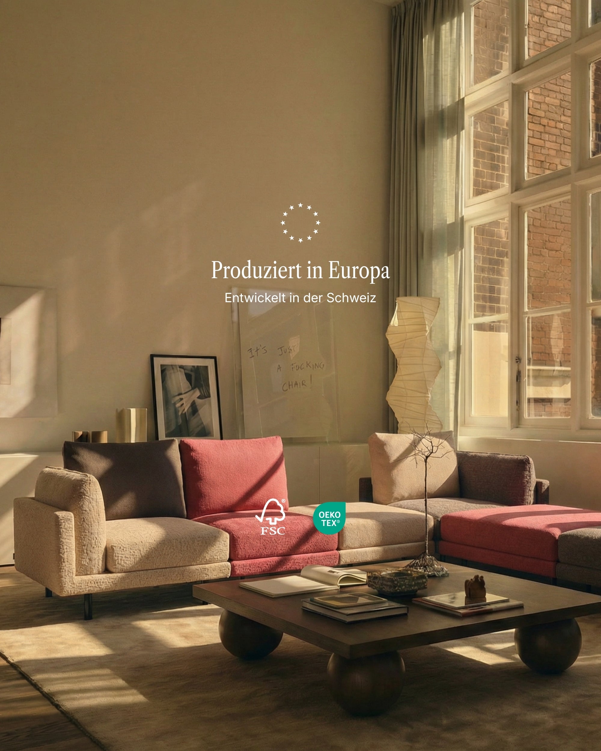 Modulares Sofa Donna U-Form mit Schlaffunktion