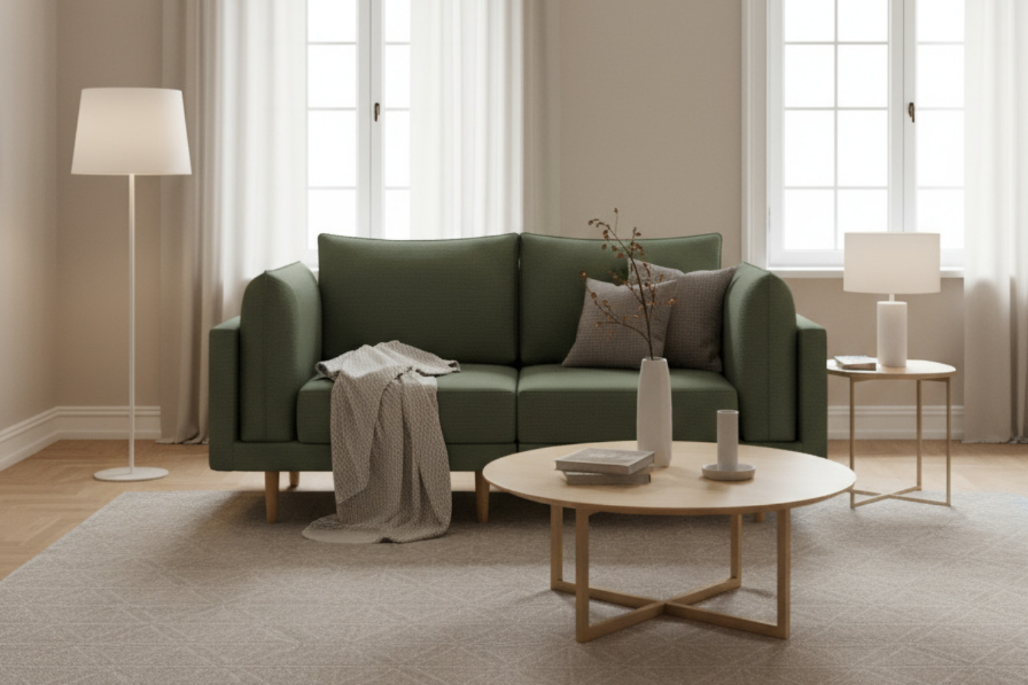 Sofá modular Donna de 2 plazas con función de cama