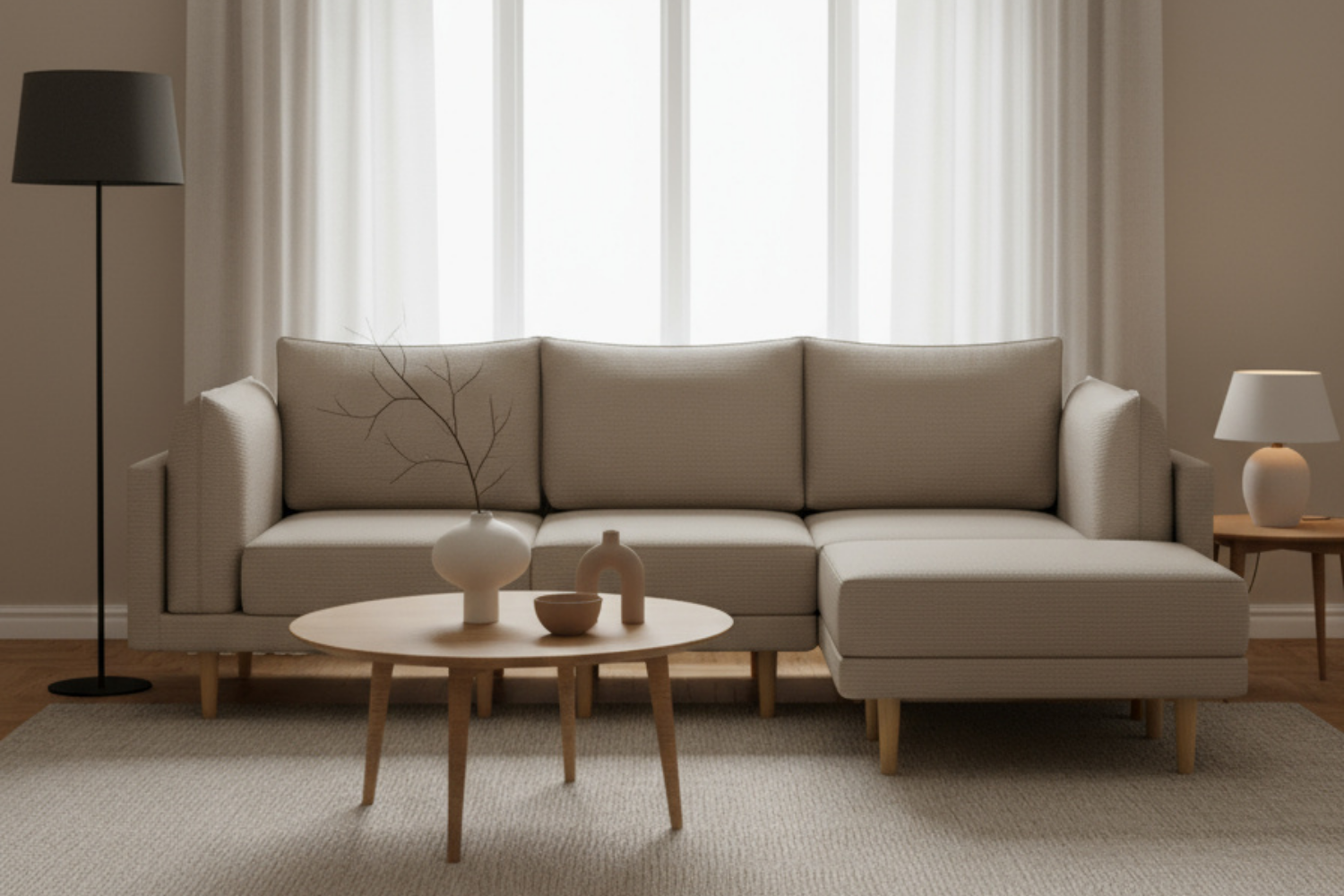 Sofá modular Donna de 4 plazas con función de cama