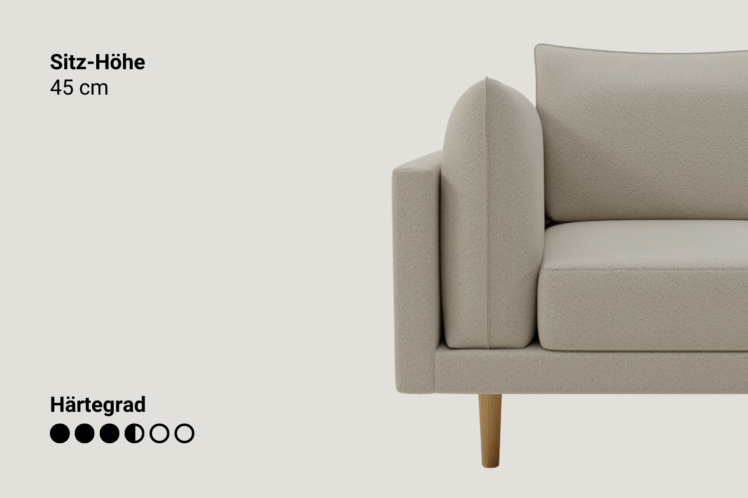 Sofá modular en U Donna con función de cama