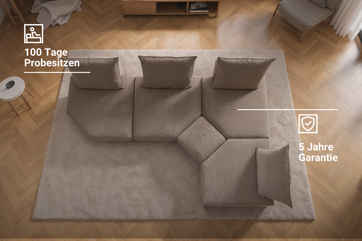 Stoffbezug - Modulares Sofa Katrina