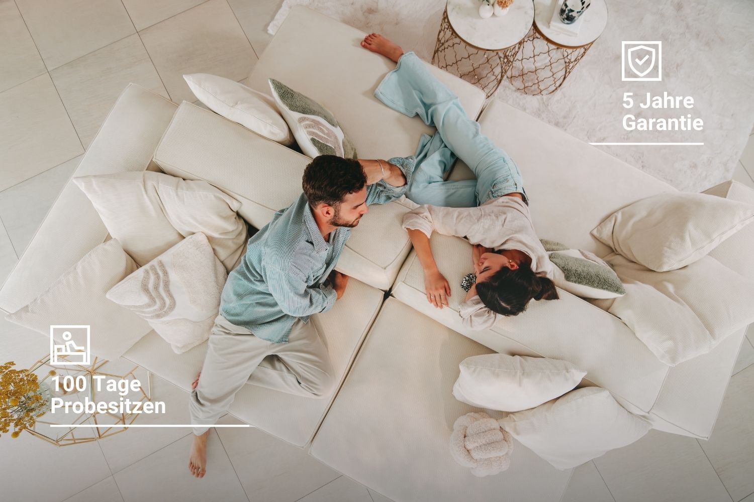 Modulares Sofa Harvey M mit Schlaffunktion