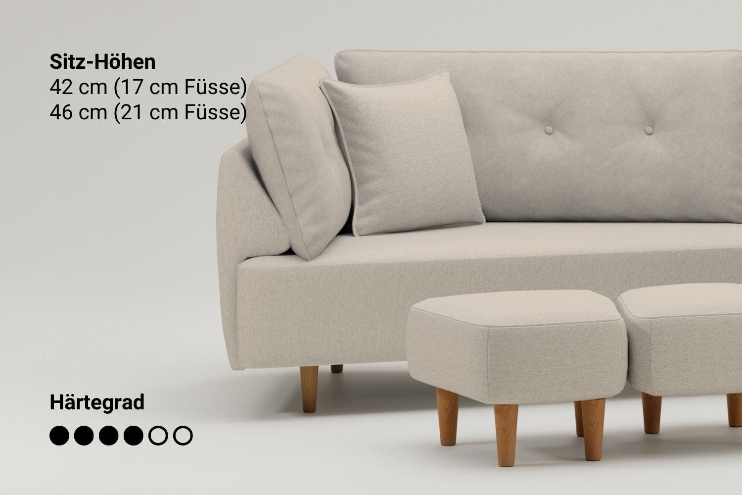 Outlet - Modulares Sofa Mike mit Schlaffunktion - Showroom Berlin