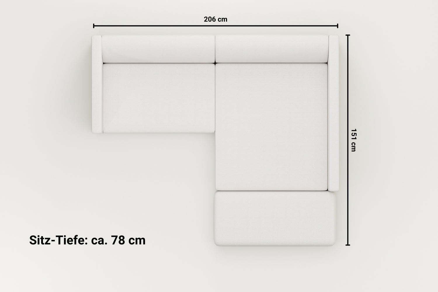 Outlet - Modulares Ecksofa Paula 3-Sitzer mit Schlaffunktion - Showroom Hamburg
