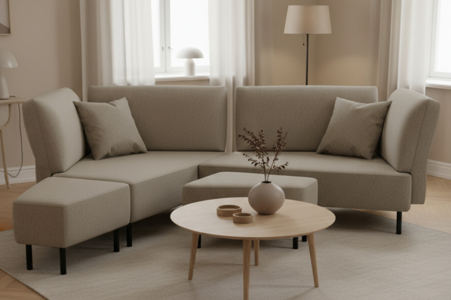 Modulares Sofa Mike mit Schlaffunktion