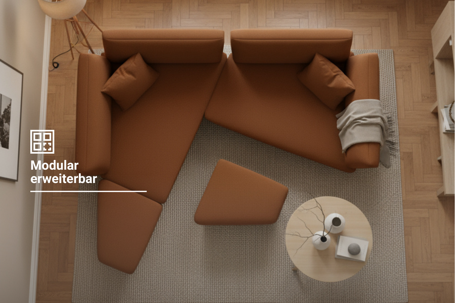 Modulares Sofa Mike mit Schlaffunktion