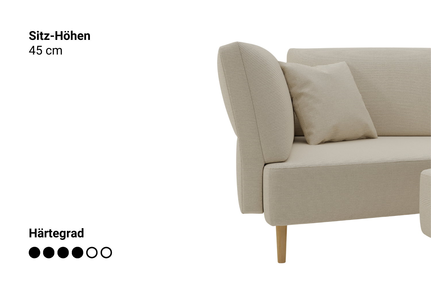 Modulares Sofa Mike mit Schlaffunktion