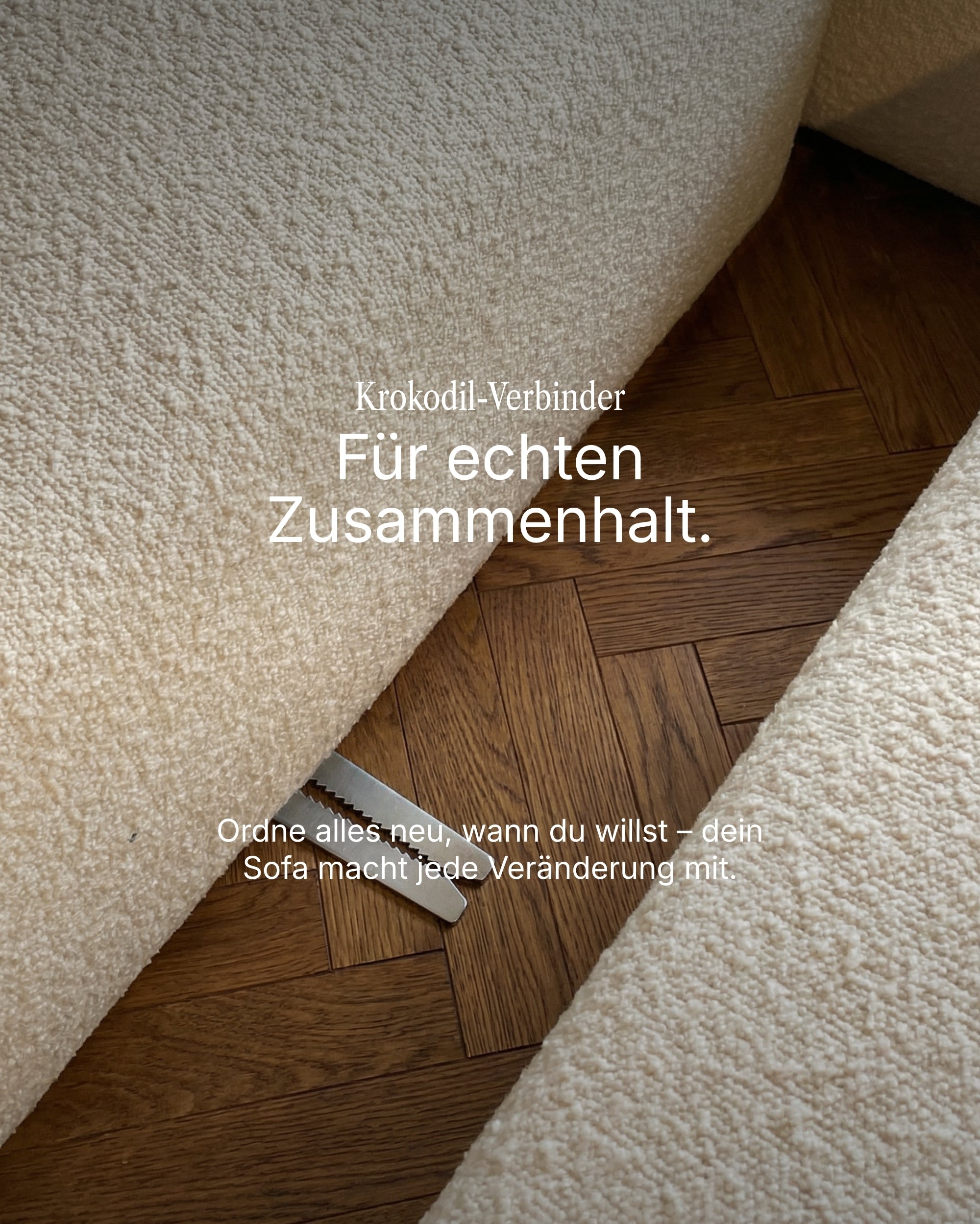 Outlet - Modulare Nina mit Schlaffunktion (Bouclé - Vainilla)