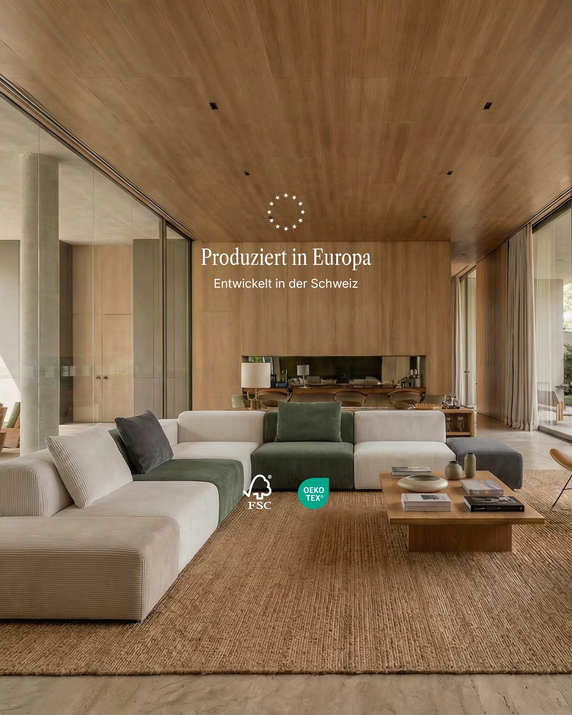 Modulares Sofa Nina 2-Sitzer mit Schlaffunktion