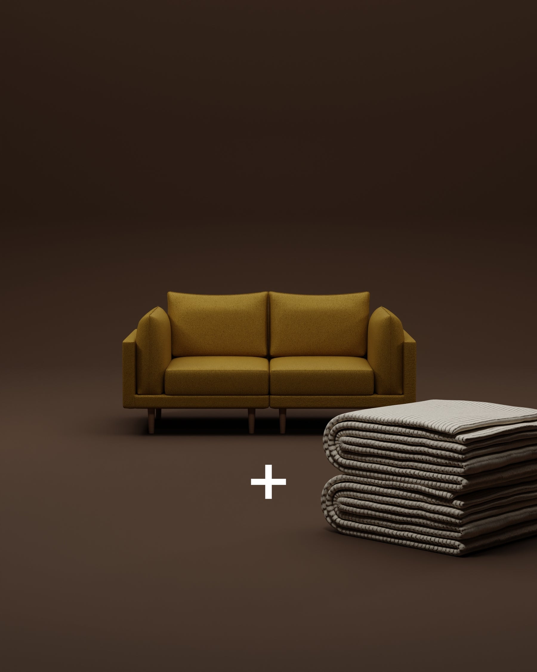 Sofá modular Donna de 2 plazas con función de cama