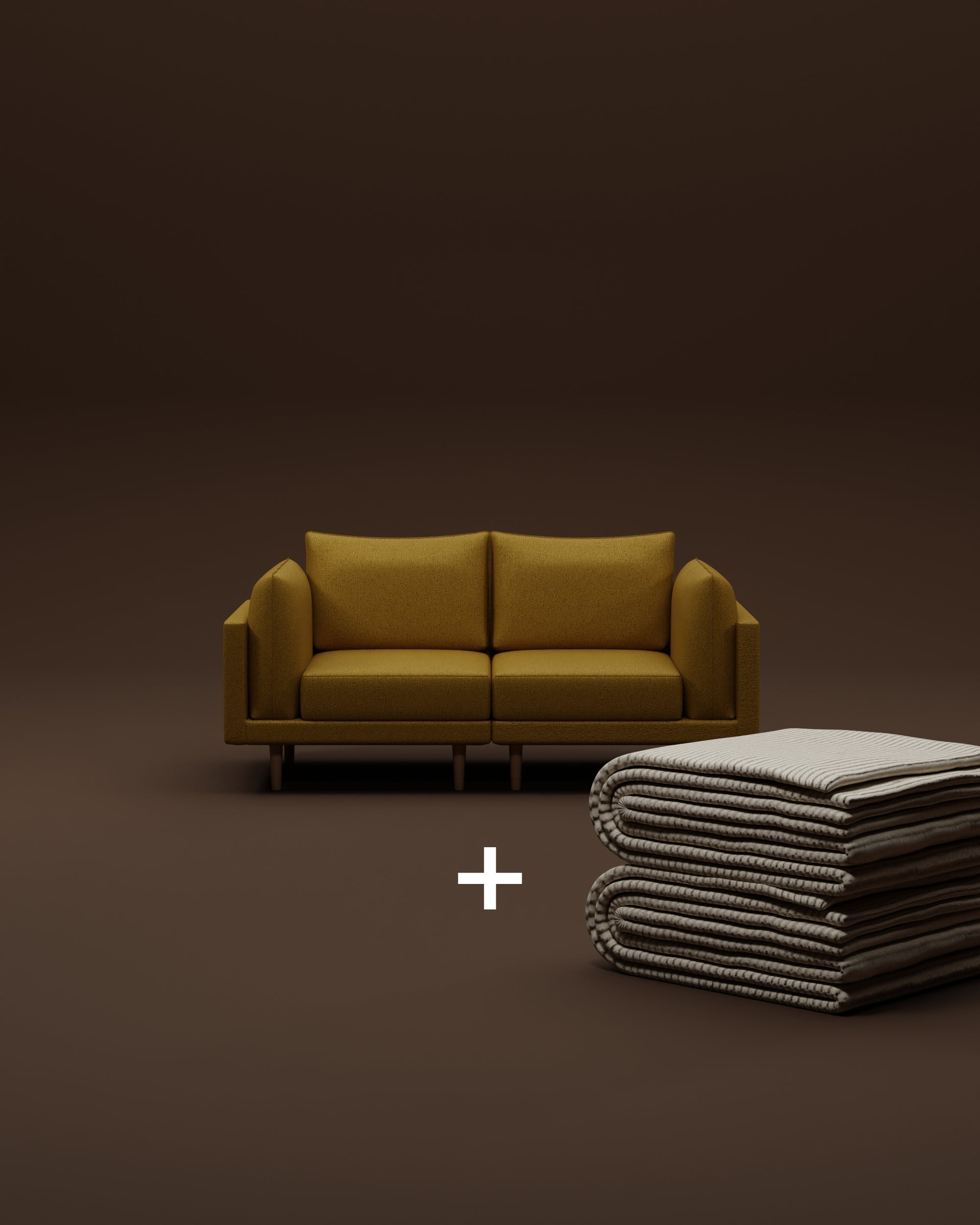 Sofá modular Donna de 2 plazas con función de cama