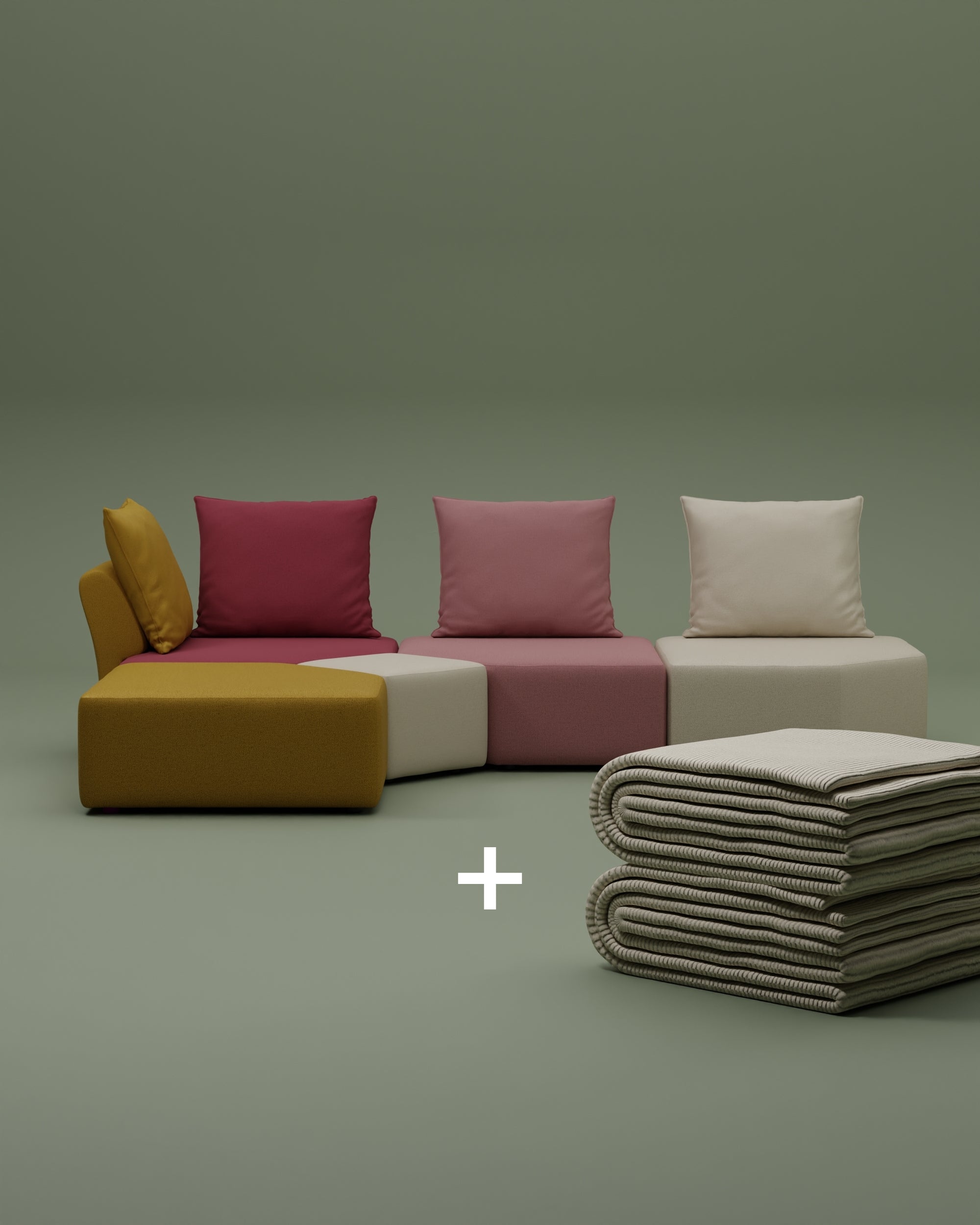 Edición especial Berry - Sofá modular Katrina