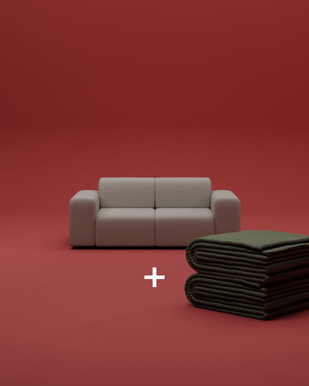 Sofá modular Nina de 2 plazas con función de cama