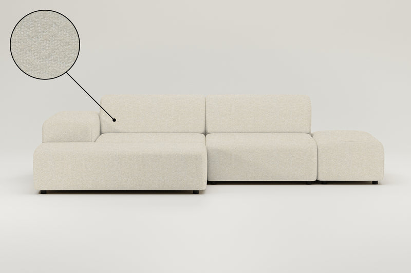 Sofá esquinero modular Nina de 4 plazas con función cama