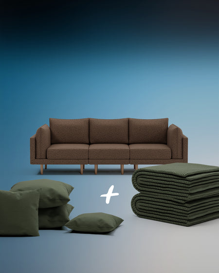 Modulares Sofa Donna 3-Sitzer mit Schlaffunktion 3 in 1 Set