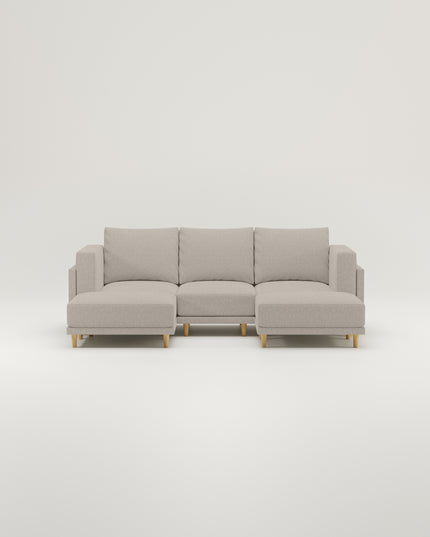 Sofá modular Donna U con función cama - tela Nova