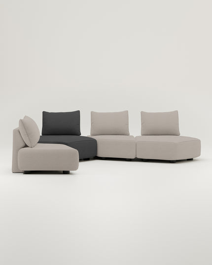 Sofá modular Katrina con función cama - tela Nova