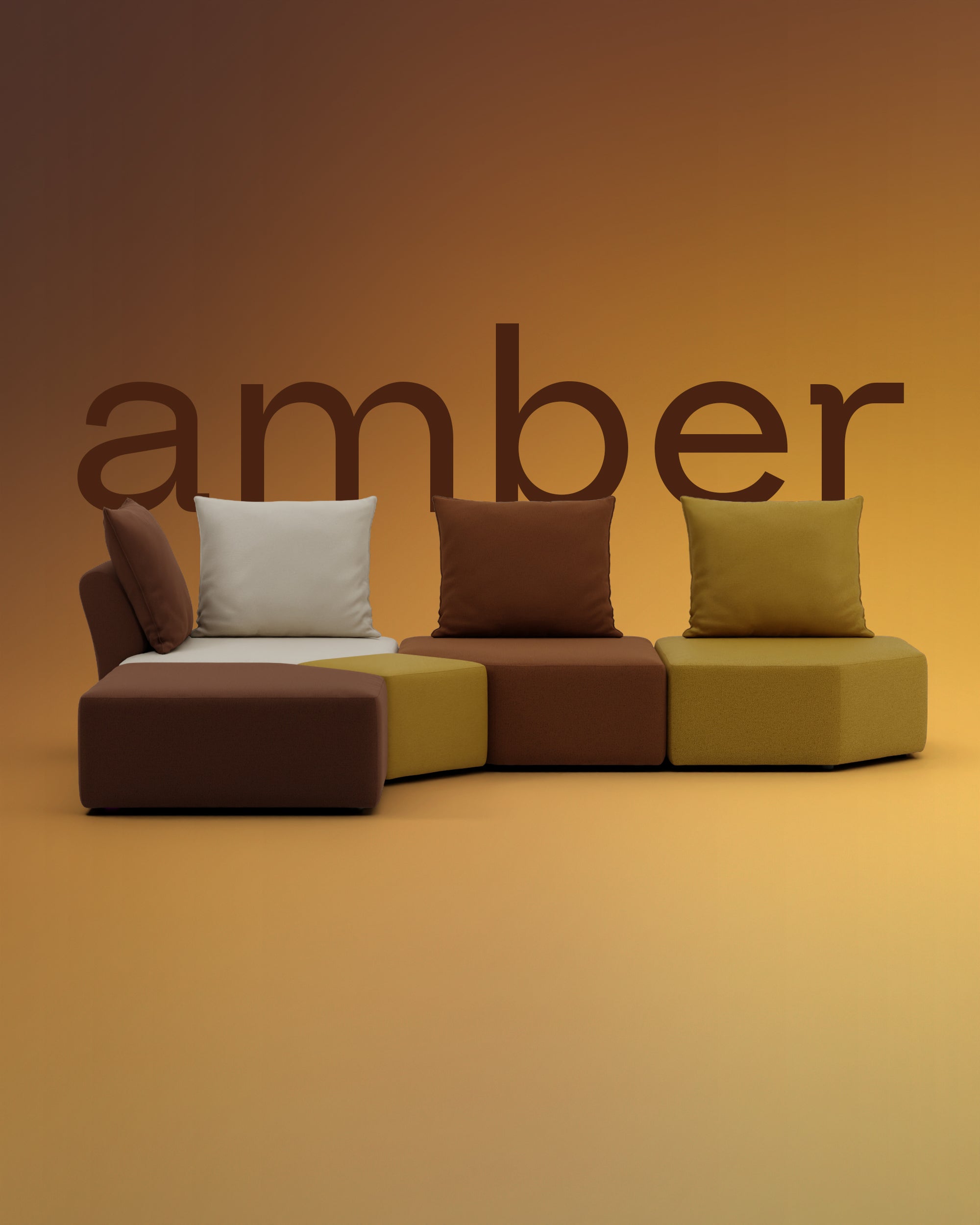 Edición especial Amber - Sofá modular Katrina 2.0
