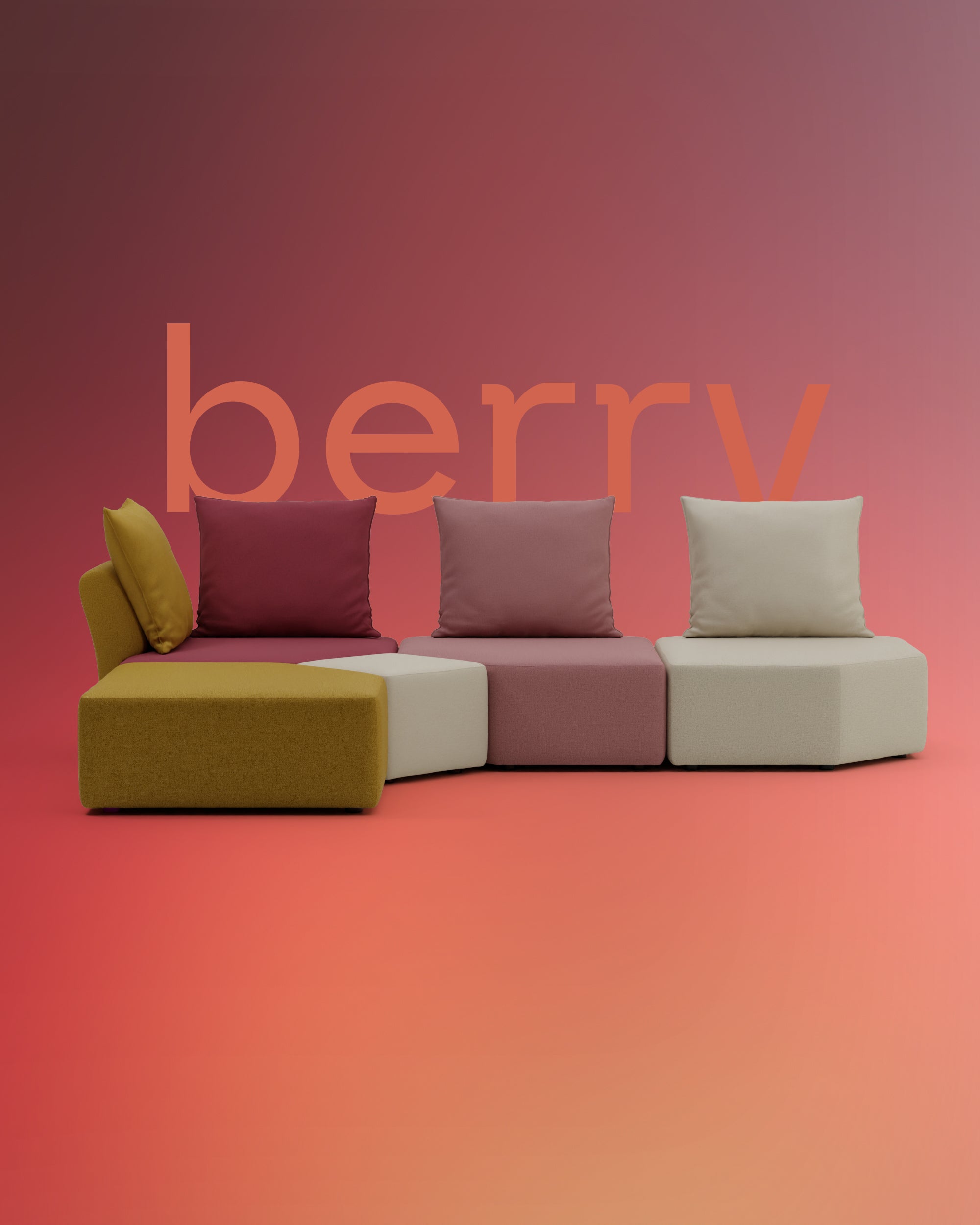 Edición especial Berry - Sofá modular Katrina