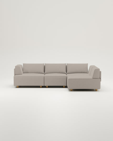 Sofá modular Louis L con función cama - tela Nova