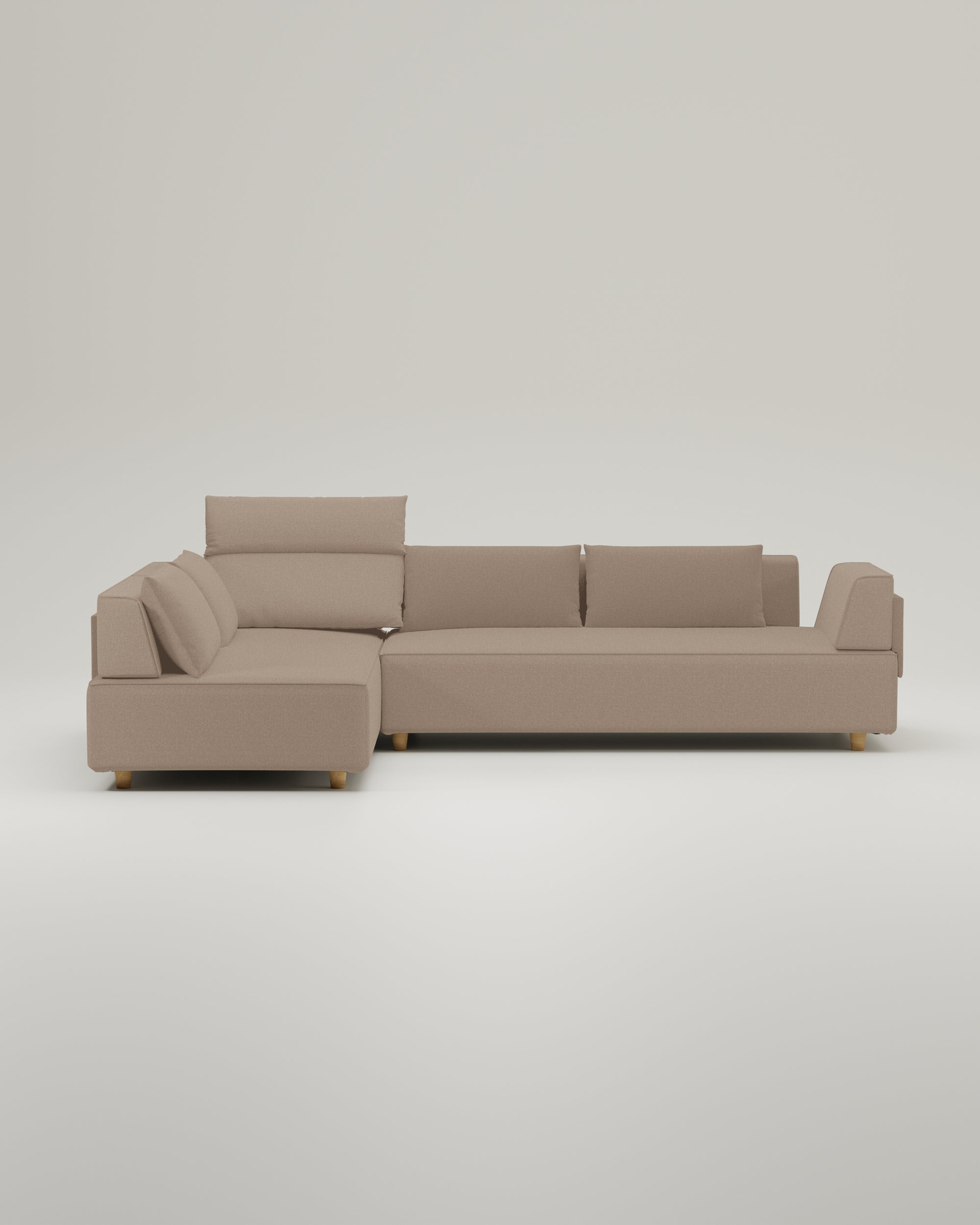 Sofá modular Louis L con función cama - tela Nova