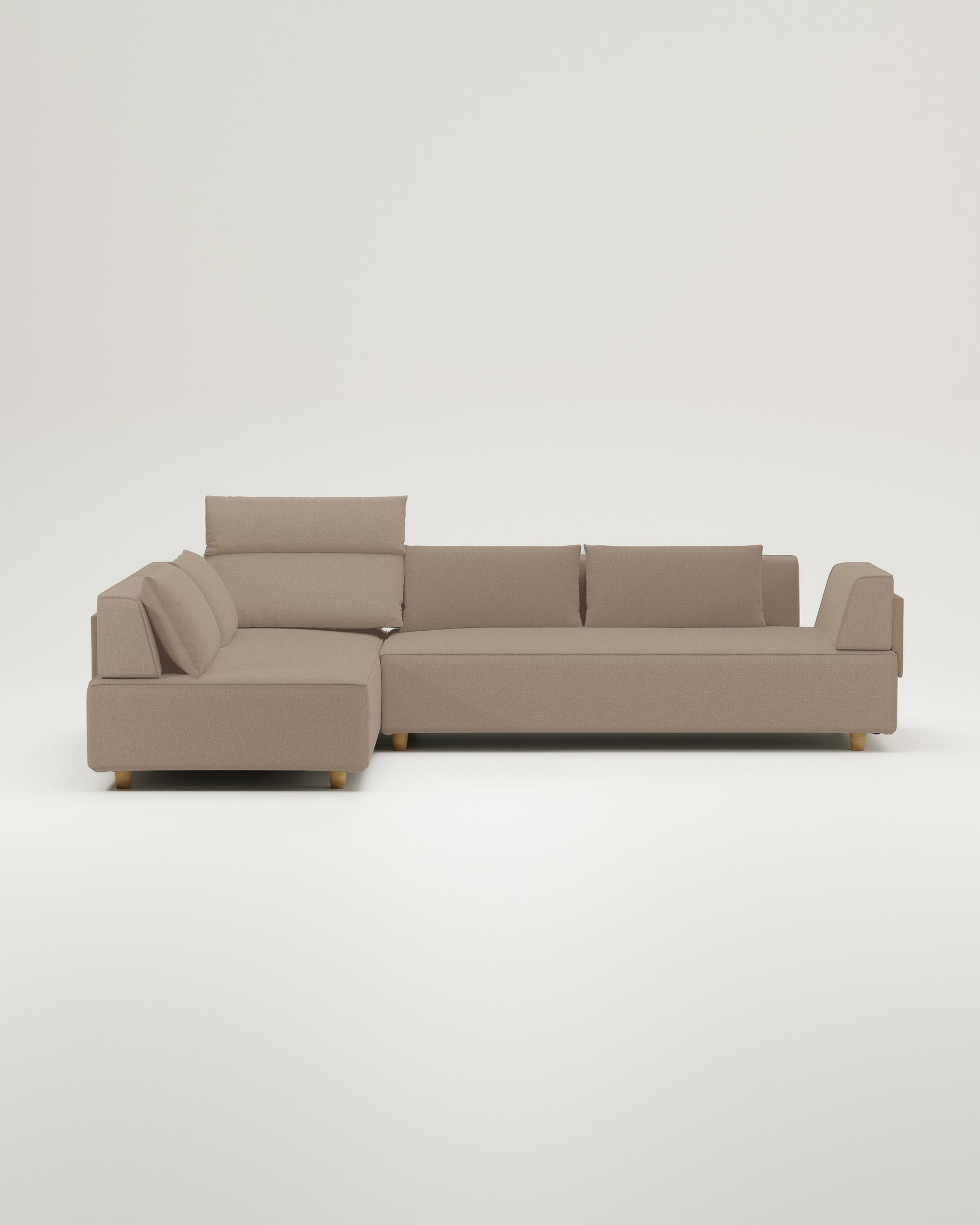 Sofá modular Louis L con función cama - tela Nova