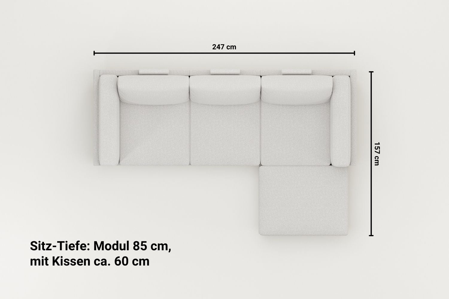 Sofá modular Donna con función Sleep