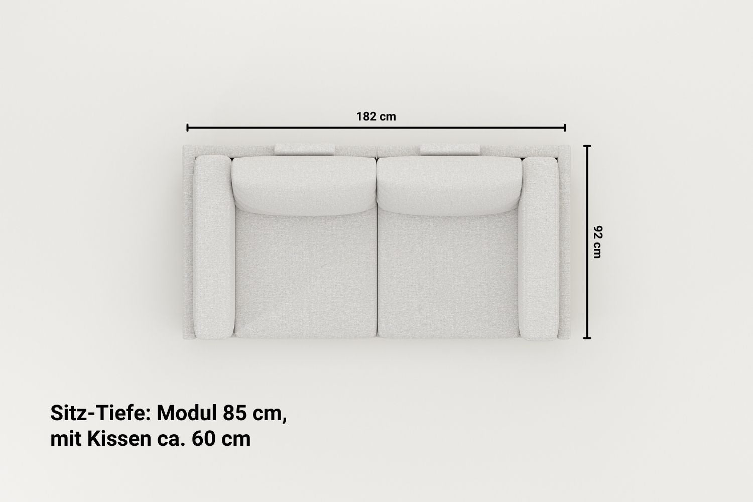 Sofá modular Donna XS con función de sueño