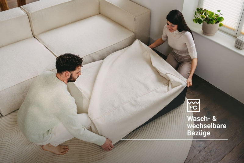 Sofá modular Harvey L con función de cama