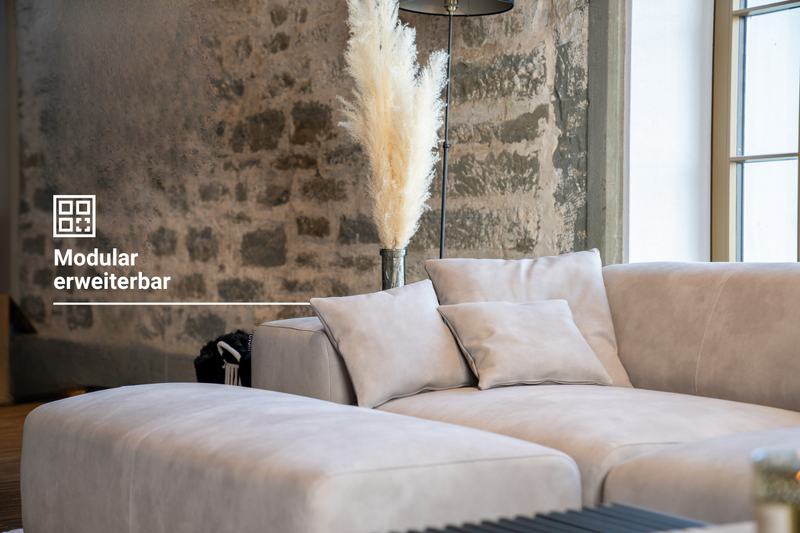 Sofá modular Nina de 2 plazas con función de cama