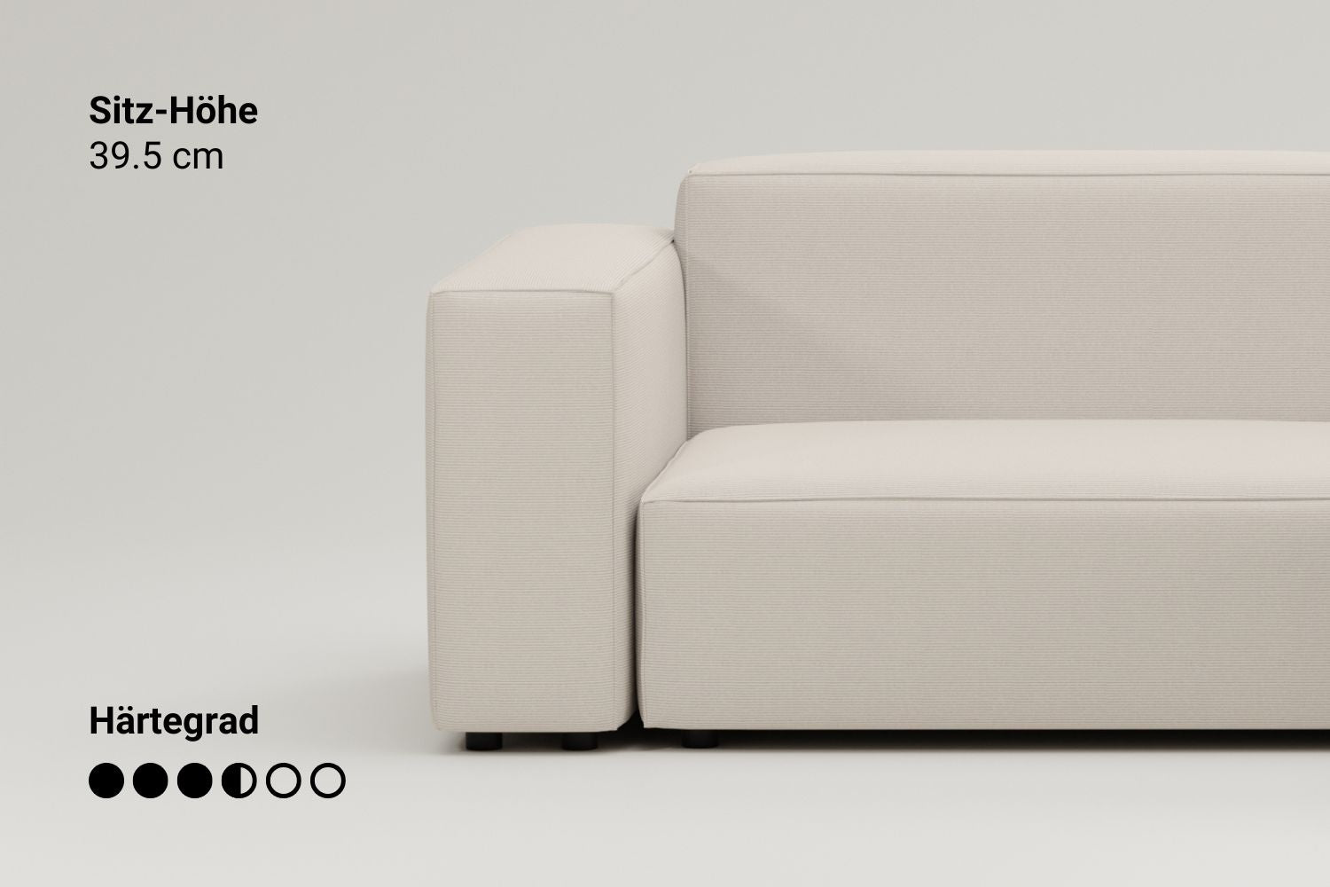 Sofa Harvey offener 2-Sitzer