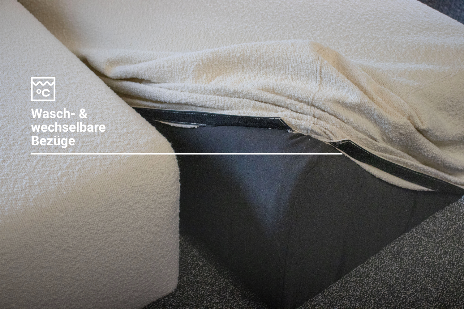 Modulares Ecksofa Nina 4-Sitzer Mini mit Schlaffunktion