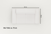 Sofá modular Nina de 2 plazas con función de cama