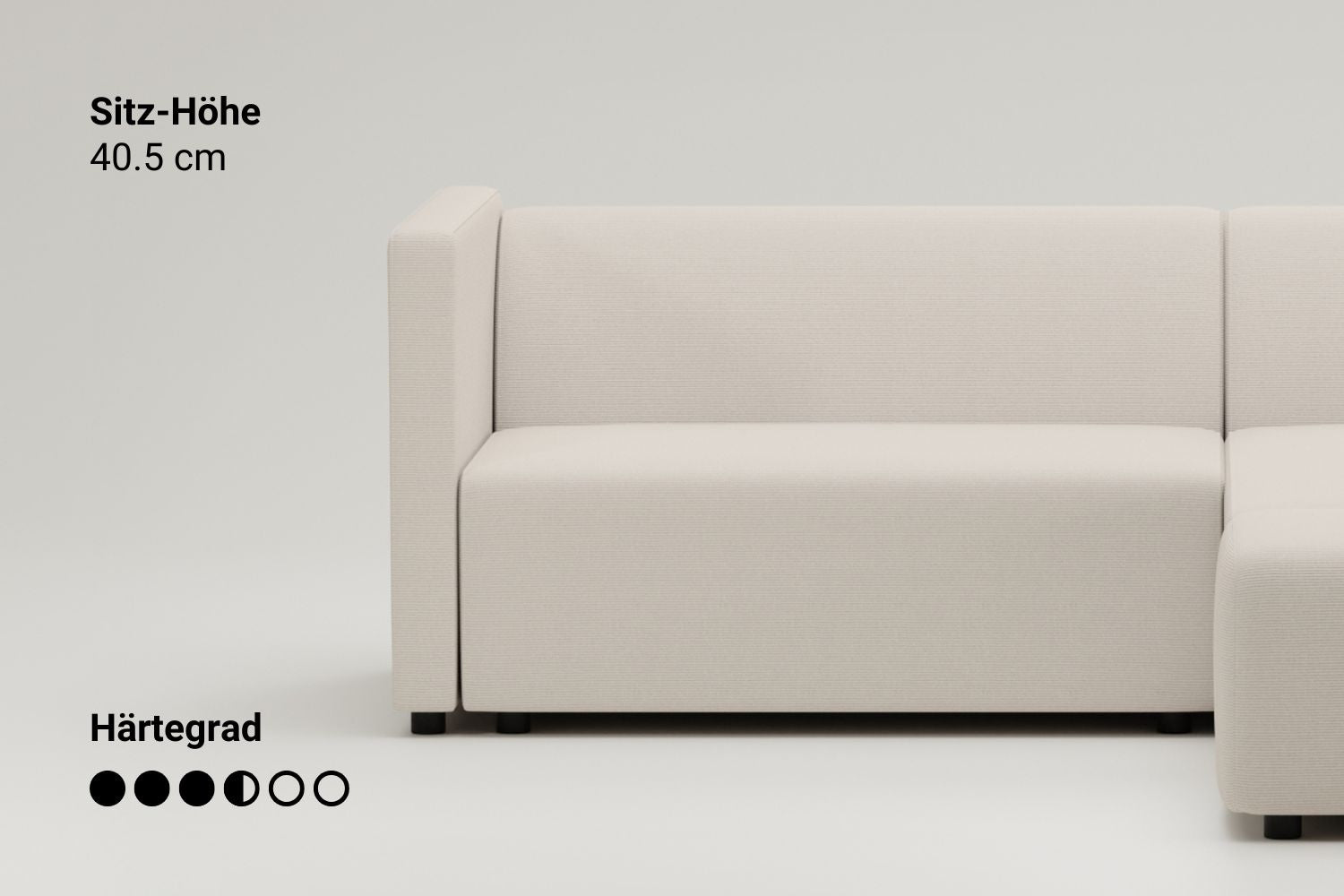 Sofá modular Paula M con función de cama