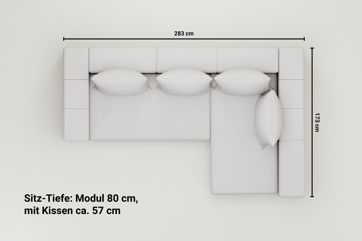 Sofá modular Amelie con función Sleep