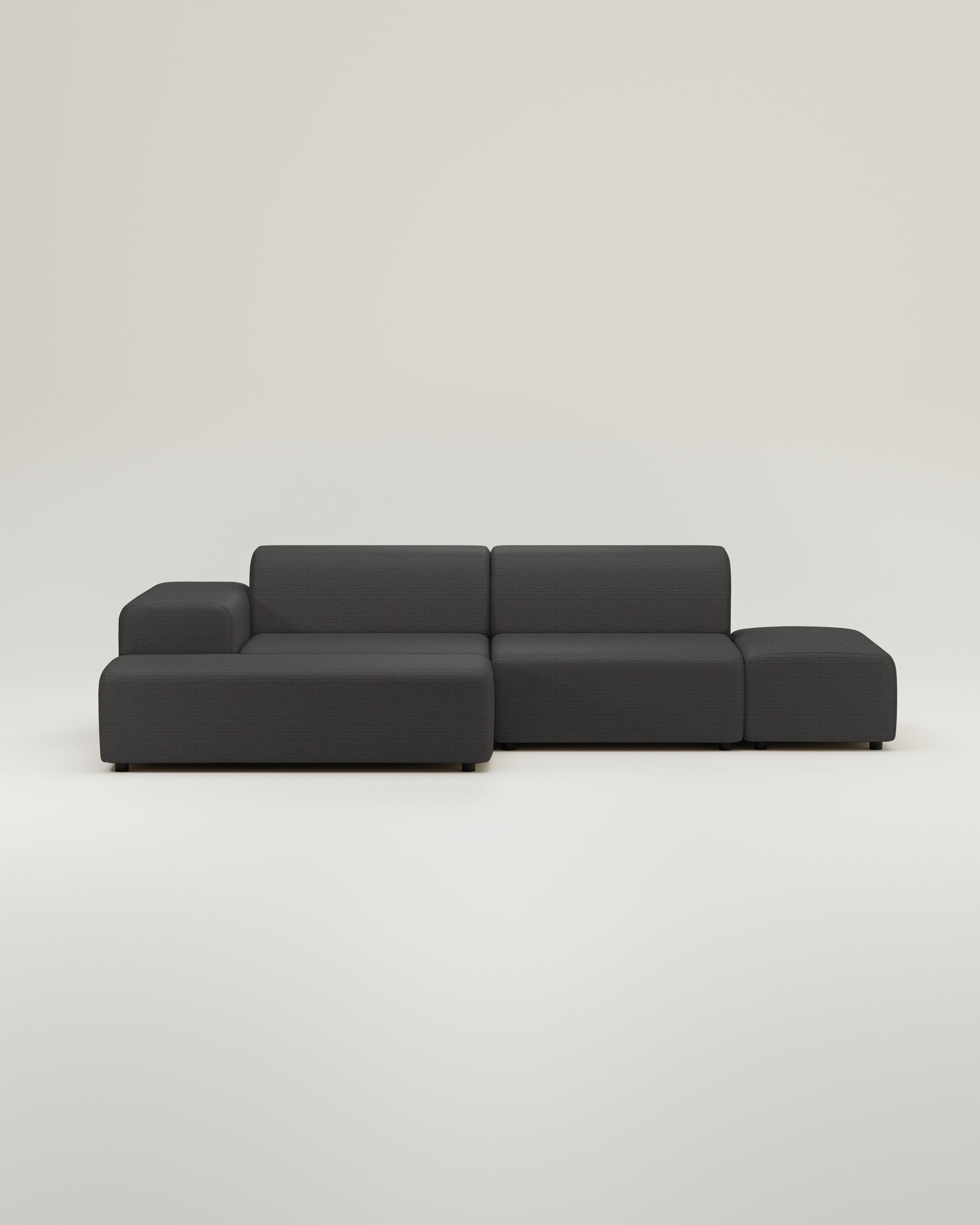 Sofá esquinero modular Nina de 4 plazas con función cama