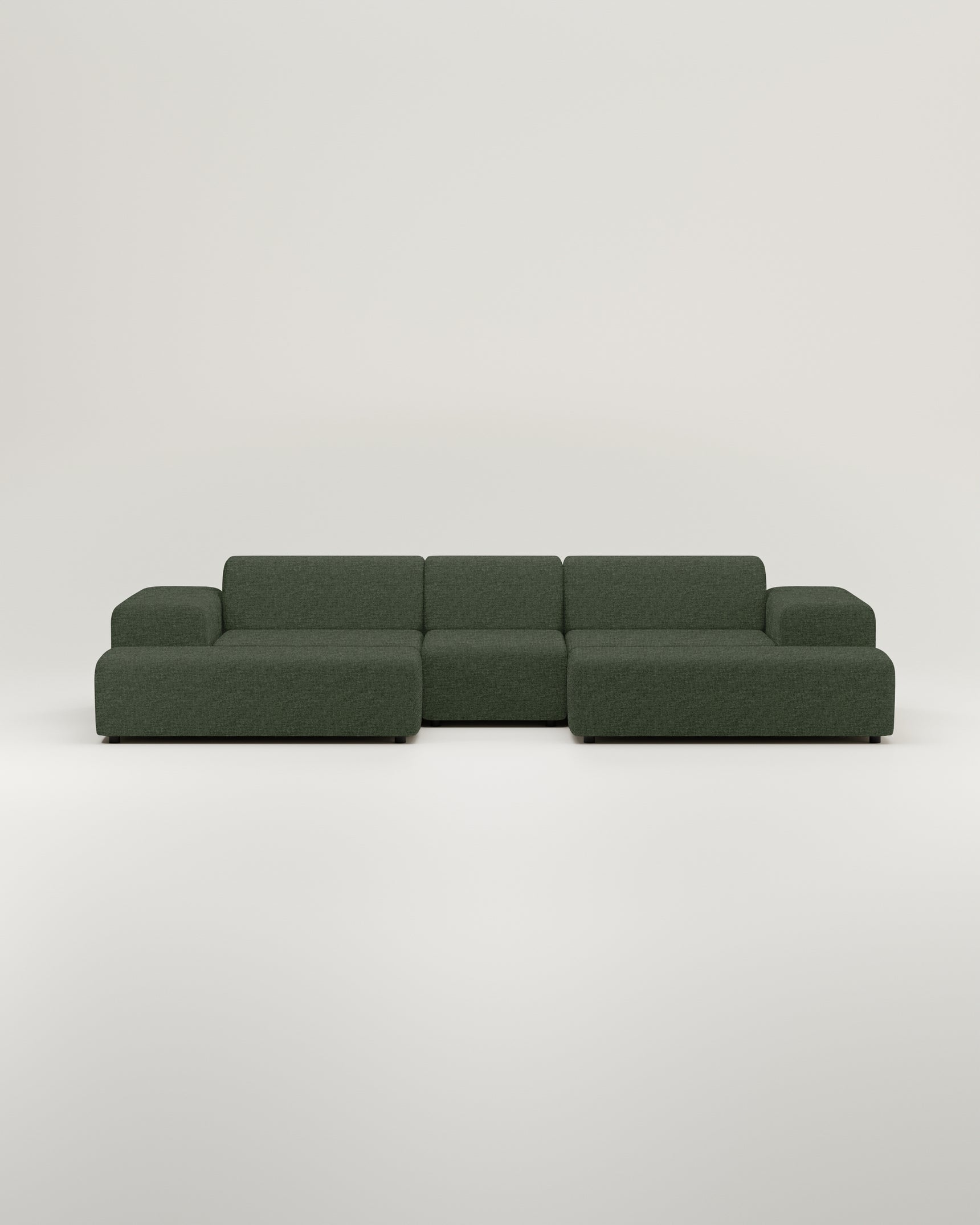 Sofá modular en forma de U Nina / zona de estar con función de dormitorio