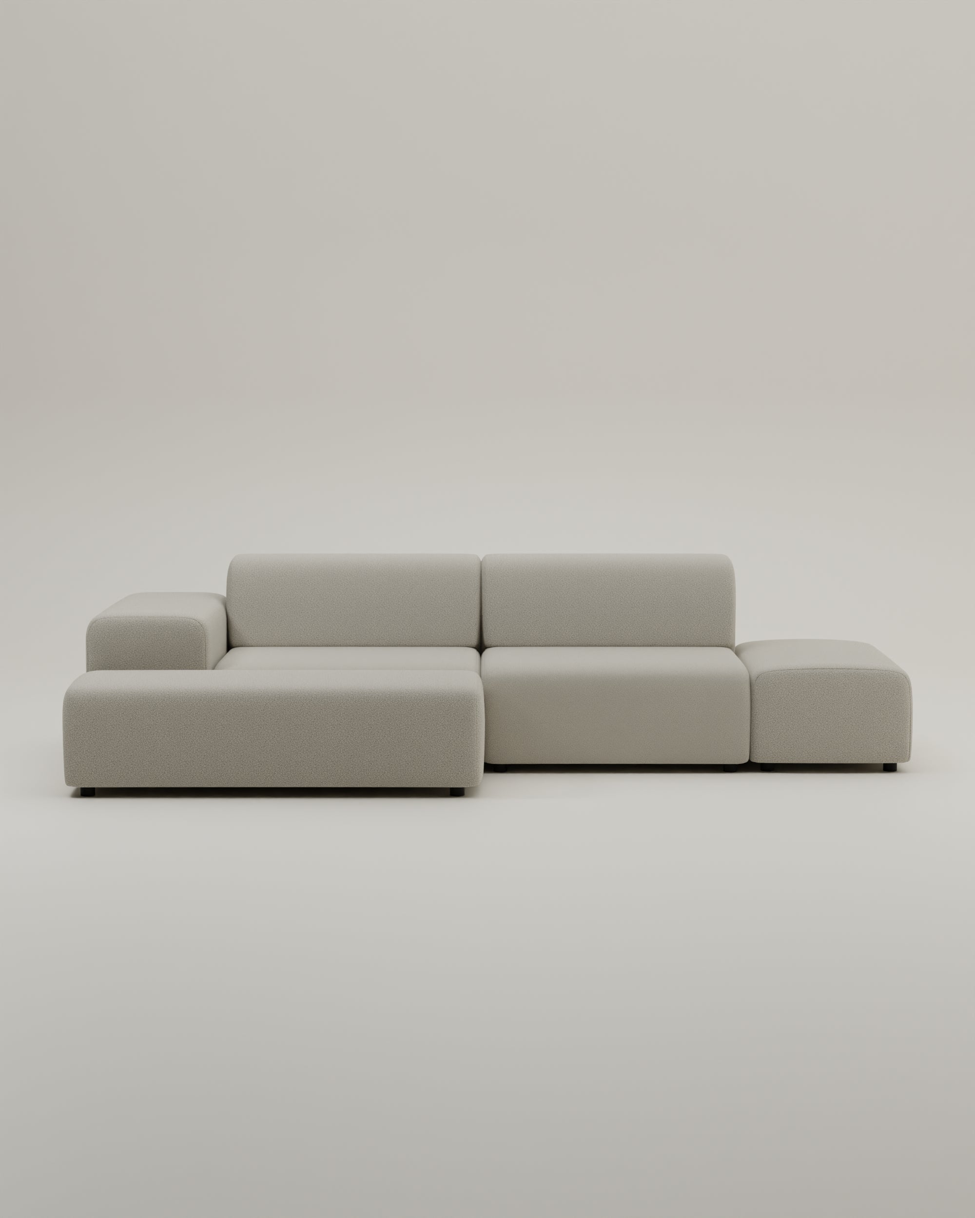 Outlet - Modulares Ecksofa Nina 4-Sitzer mit Schlaffunktion