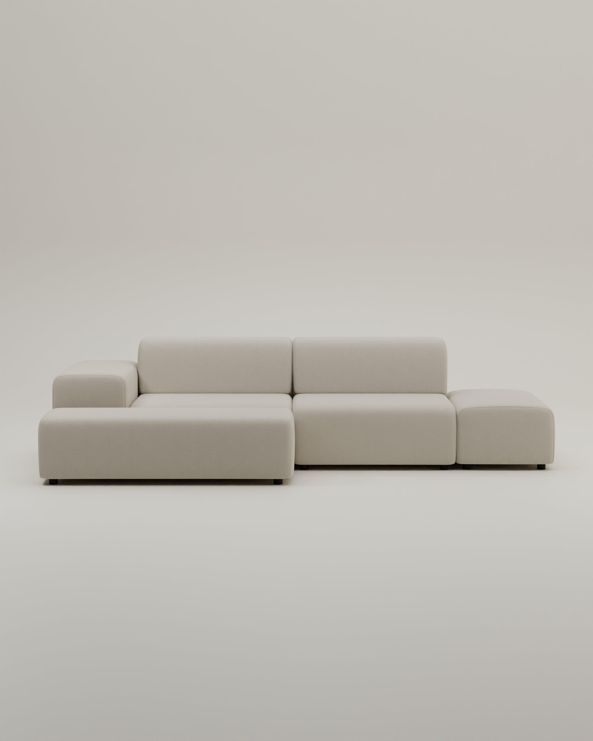Outlet - Modulares Ecksofa Nina 4-Sitzer mit Schlaffunktion