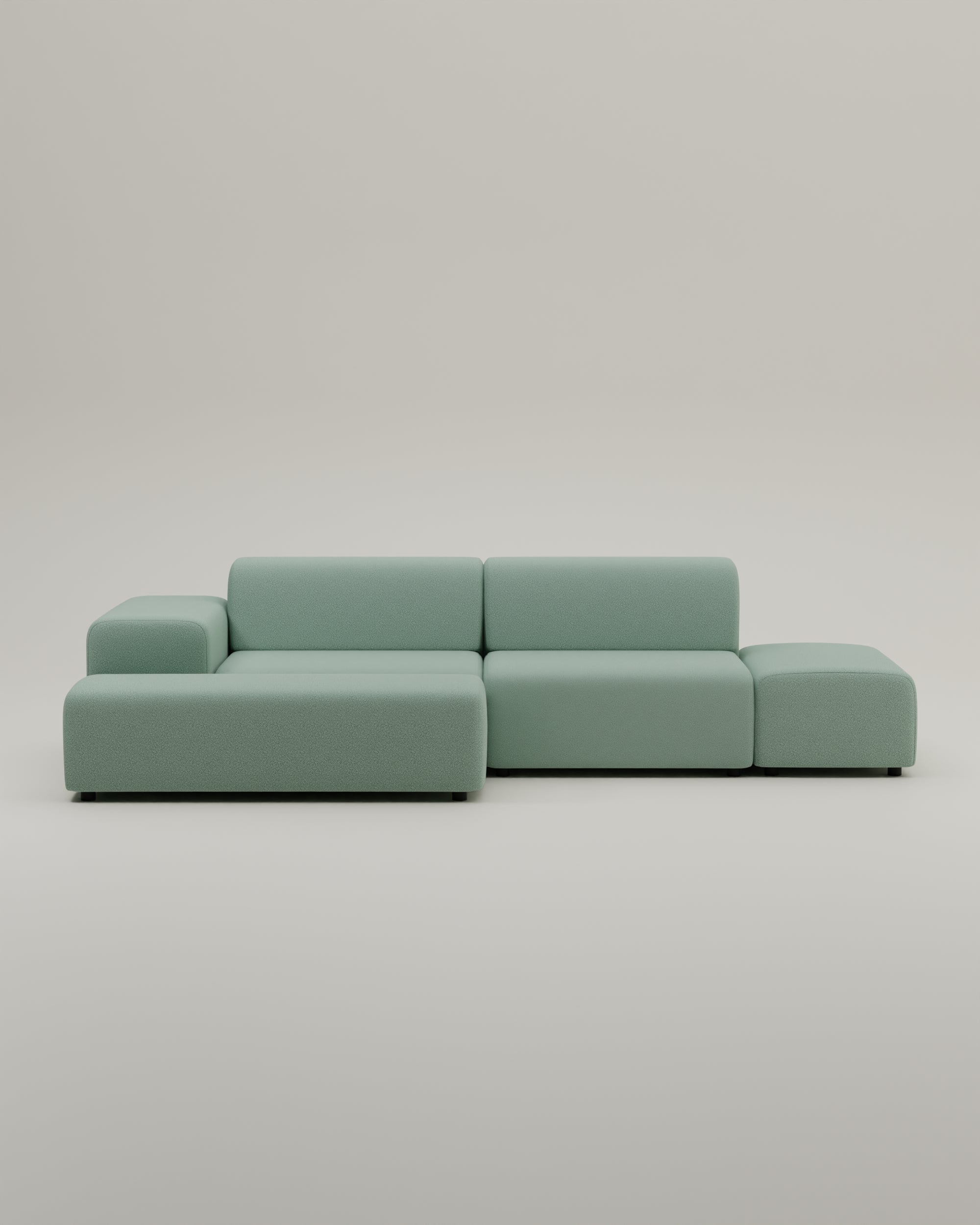 Outlet - Modulares Ecksofa Nina 4-Sitzer mit Schlaffunktion