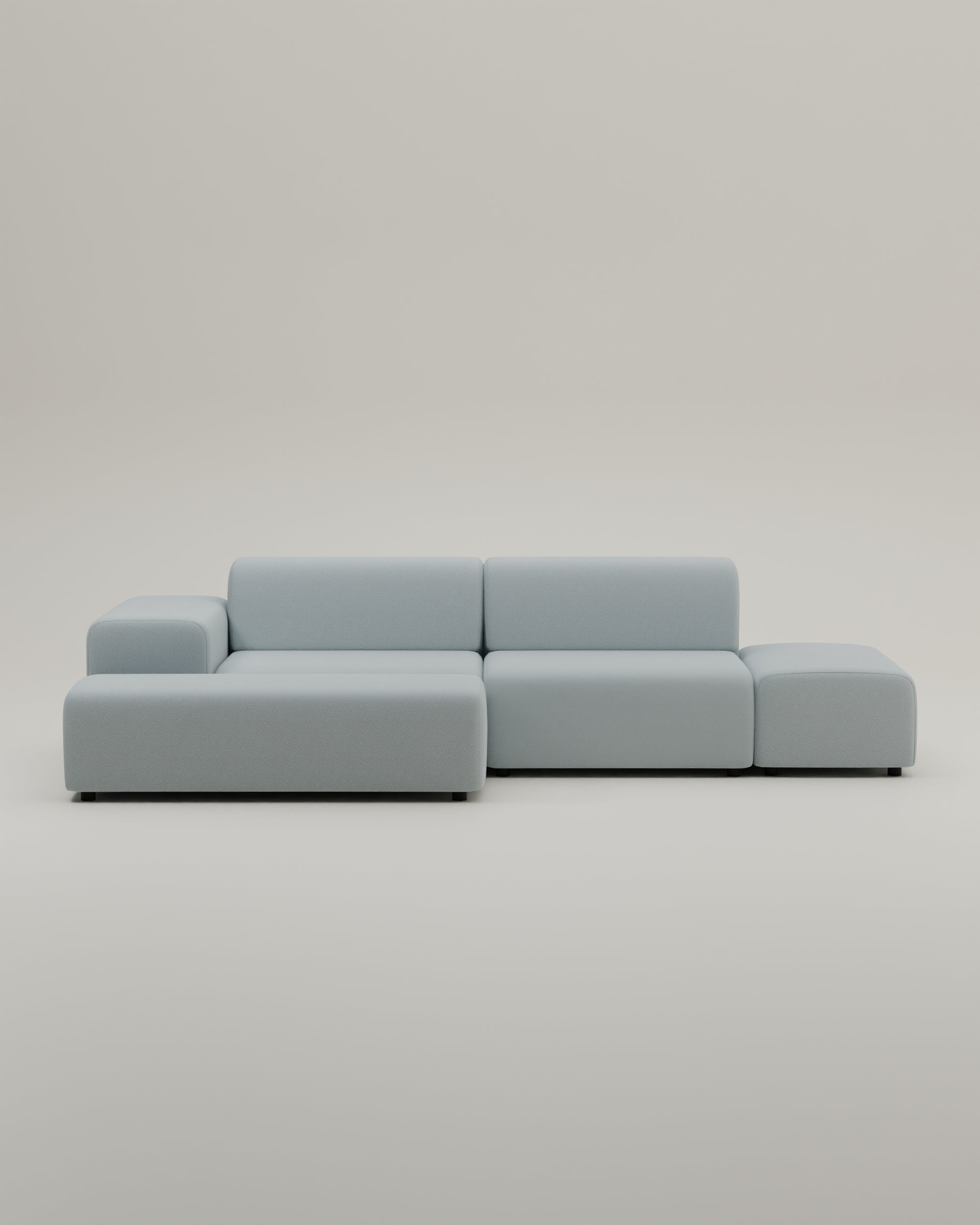 Outlet - Modulares Ecksofa Nina 4-Sitzer mit Schlaffunktion