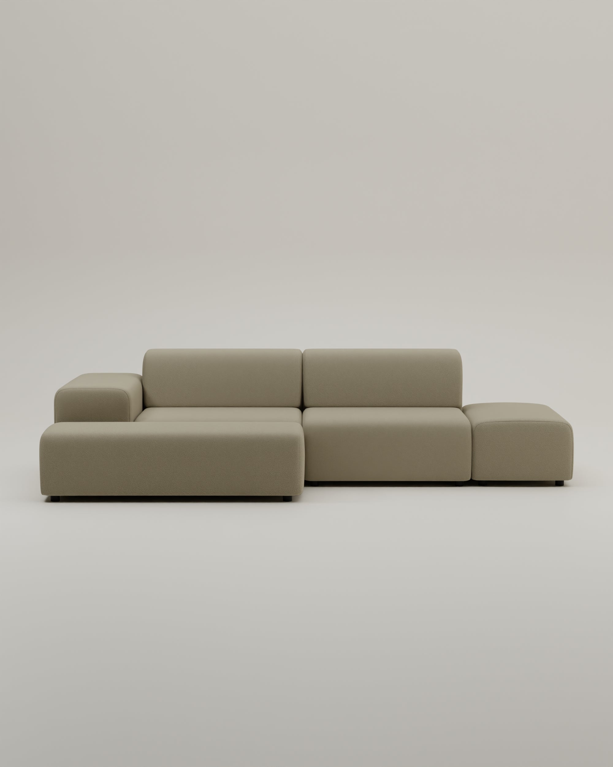 Outlet - Modulares Ecksofa Nina 4-Sitzer mit Schlaffunktion