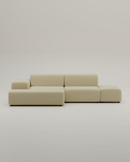 Sofá esquinero modular Nina de 4 plazas con función cama