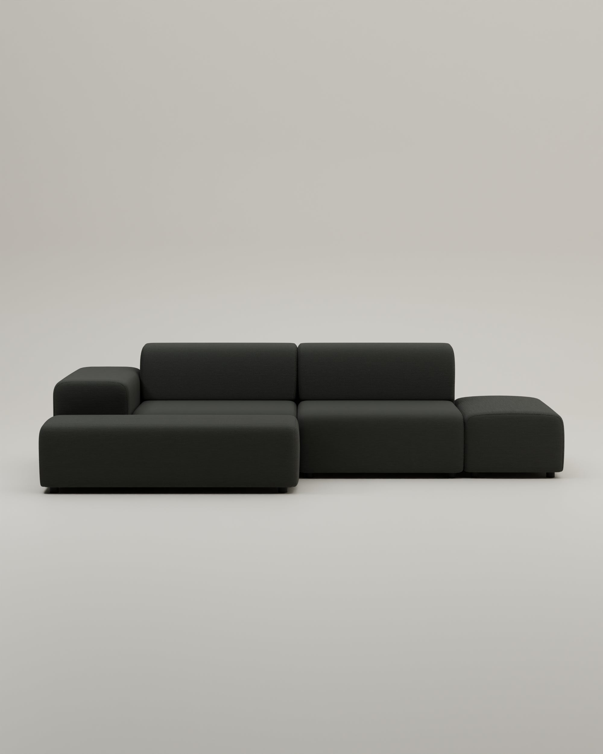 Sofá esquinero modular Nina de 4 plazas con función cama