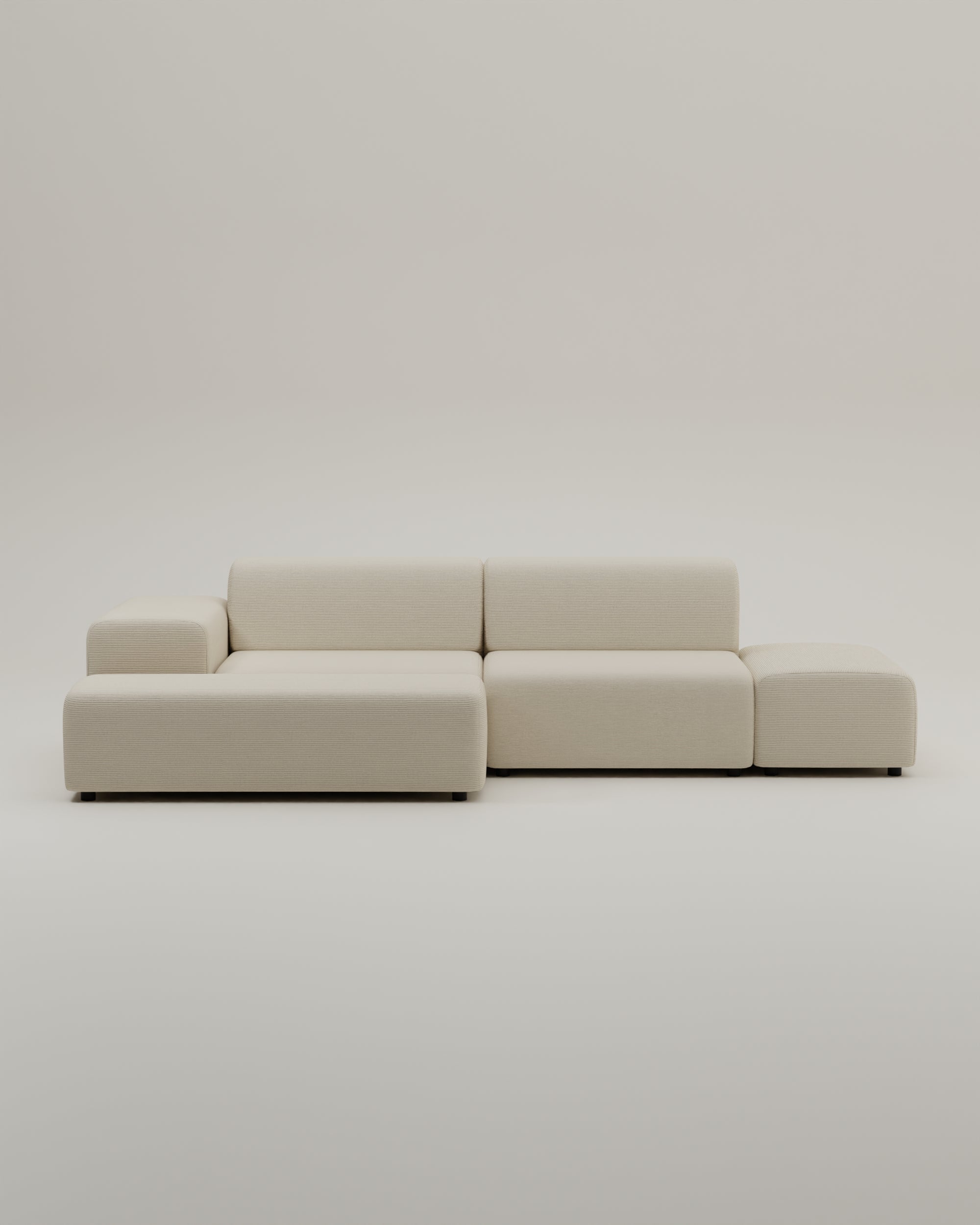 Outlet - Modulares Ecksofa Nina 4-Sitzer mit Schlaffunktion