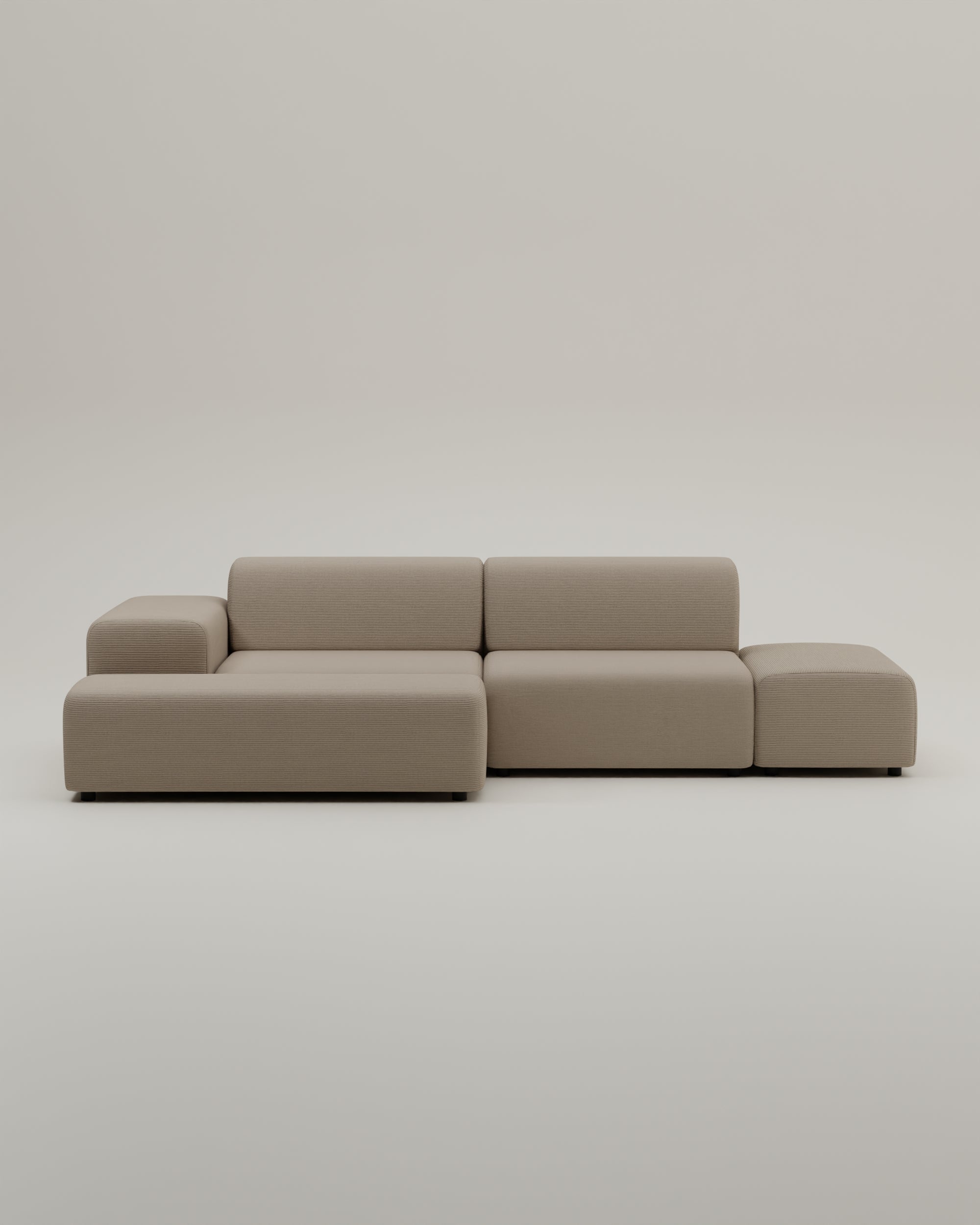 Outlet - Modulares Ecksofa Nina 4-Sitzer mit Schlaffunktion