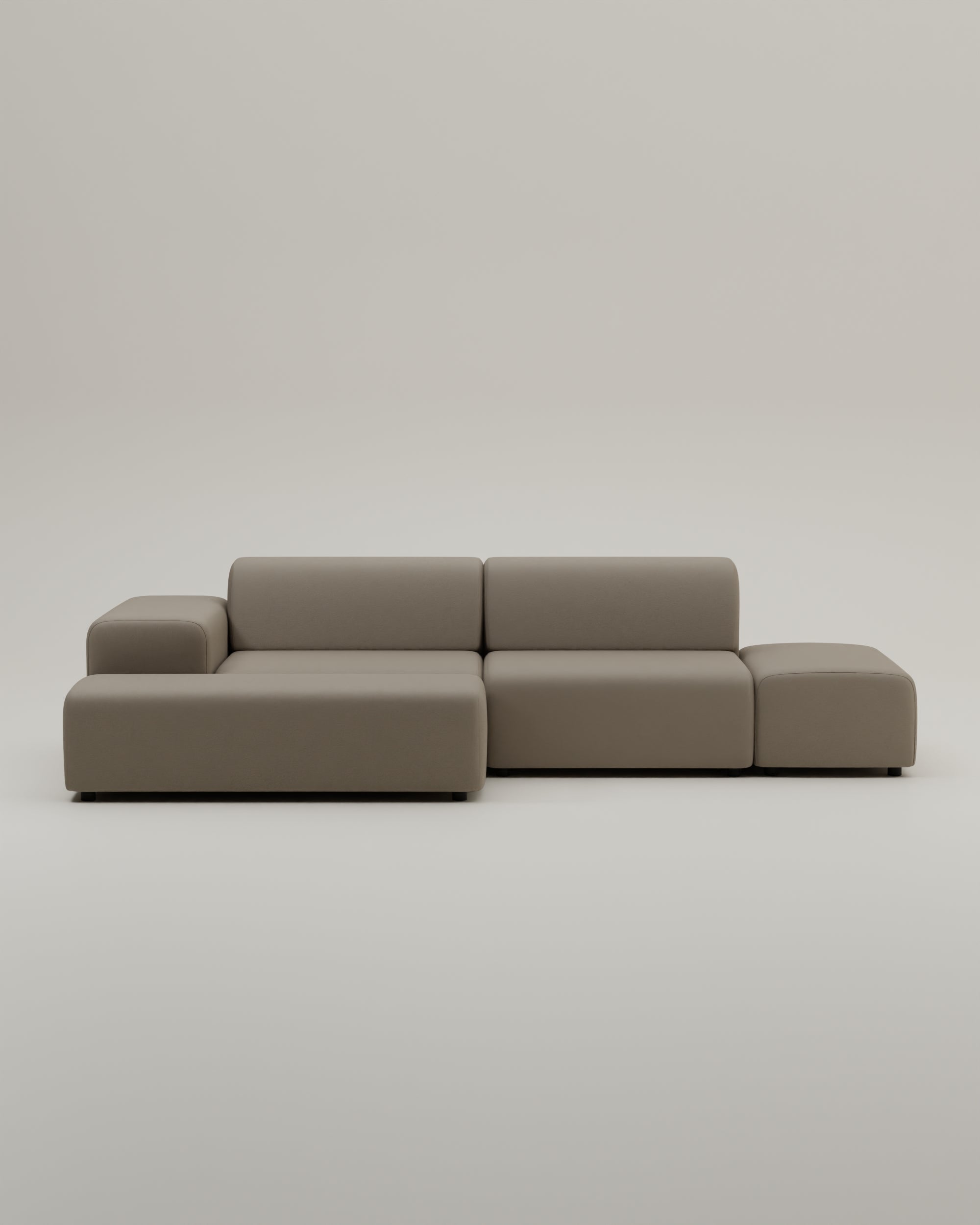 Outlet - Modulares Ecksofa Nina 4-Sitzer mit Schlaffunktion
